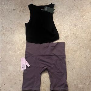 Wild Fable Black and Purple Bike Shorts